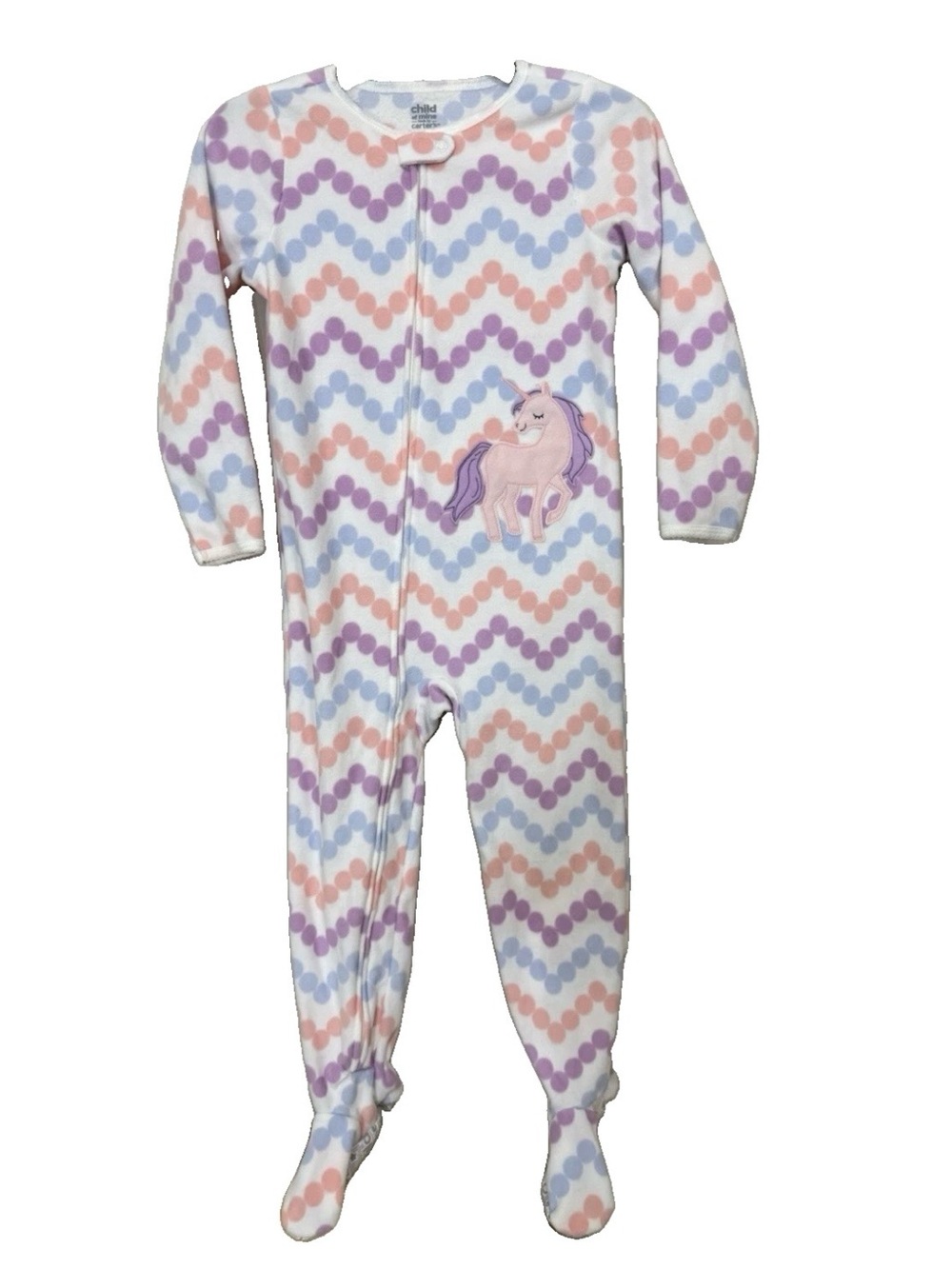 Child of Mine by Carter’s Girls 5T Unicorn Fleece Footed Pajamas Sleeper
